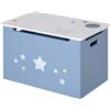 Giordanoshop Cassapanca Baule Portagiochi 55x34x35,5 cm IN MDF Blu