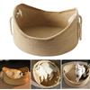 BAOFUYA Letto per Gatti in Vimini Intrecciato, Cesto Artigianale, Cuccia Confortevole per Interni, Nido per Gattini