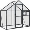 vidaXL Voliera Antracite 179x100x185 cm in Alluminio, Gabbia per Uccelli, Ampia Gabbia per Uccelli, Gabbia per piccioni, Gabbia per pappagalli