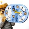 TRIGRAND Gioco di intelligenza per cani, de alimentación lenta, para cumpleaños, entrenamiento and estimulación cerebrale, con chirrido e juguete para cachorros, Blu & Bianco