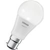 OSRAM Lampada LED SMART A60 forma lampadina B22D, 9W ZigBee 3.0, RGBW 16 milioni di colori, dimmerabile, controllo app, Alexa