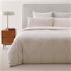 Tommy Hilfiger - Copripiumino, crema, cotone 57 fili/cm², 100% cotone, righe verticali, morbido e traspirante, 240x220 cm