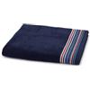 Tommy Hilfiger - Telo da bagno, blu navy, spugna boucle, 480 g/m², 100% cotone, bordo tessuto a righe, leggero e assorbente, 100x150 cm