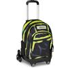 Seven Trolley Scuola Comby 8 ruote SHADOWS OF COLOR, Nero, 31 L, Scomponibile, Uso zaino, Barra telescopica regolabile, Tasca attrezzata, Tasca porta pc, Scuola elementare e media, Bambini, Ragazzi