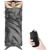 Sundom Sacco Lenzuolo, Morbida Sacco Lenzuolo da Viaggio con Tasca per Cuscino Sacco Letto Ultraleggero Portatile per Hotel, Zaino in Spalla, Campeggio