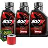 Motul Kit Tagliando Olio Motul 300V 5W40 Filtro Per Kawasaki�ATV KLT250 Police�1984
