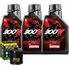 Motul Kit Tagliando Olio Motul 300V 5W40 Per Kawasaki VN1500 Vulcan VV 1994>1997