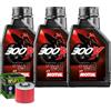 Motul Kit Tagliando Olio Motul 300V 5W40 Per Yamaha XVS650 A Drag Star Clas 1998>2005