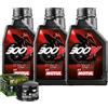 Motul Kit Tagliando Olio Motul 300V 5W40 + Filtro Per Aprilia 850 SRV ABS�2012>2016