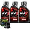 Motul Kit Tagliando Olio Motul 300V 5W40 Per Honda VT500 C Shadow�1983>1986