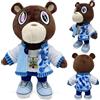 Yesmoyhe Kanye Teddy Bear Peluche, Cartoon Teddys Bear Peluche, Kanye Bear Plush Toy, Cartoon Orso Giocattoli di Plüsch, Super Morbido Teddy Bear Plush Toy, Plüsch Orso Di Laurea, per Bambini, Fan