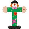 SEVI Trudi Sevi 81756 Lettera T Clown, colori assortiti