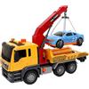 ColorBaby 39058 Speed & Go camion gru giocattolo con luci e suoni, braccio allungabile interattivo, sistema di attrito, scala 1:10, auto per bambini dai 3 anni in su