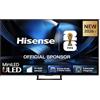 Hisense Smart TV MiniLED 144Hz 75 4K 75U7SE, Dolby Atmos 2.1 By Devialet, Dolby Vision IQ, HDR10+, Native 144Hz Game Mode, VIDAA OS con 1000+ APP, Alexa built-in, lativù 4K, Wifi, Bluetooth