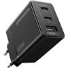 Greenworks Caricatore USB C rapido 65W Pod a 3 Porte PPS, Alimentatore Compatto USB C per MacBook PRO/Air, iPad PRO, Galaxy S20, dell XPS 13, Note 20, iPhone 17 Pro Max/16, Garanzia 3 Anni -AP065EA