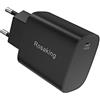 Rosaking USB C Caricatore, Caricabatterie Rapido PD 20W per iPhone14 Pro/Pro Max/14/Plus,13 Pro/Pro Max/mini/13,SE/12 Pro/12 Pro Max/mini/12,11 Pro/Pro Max,nero (senza linea)