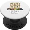 Lustige Gamer Nerd Sprüche Motive GG Easy Funny Gamer - Scritta per 27° compleanno PopSockets PopGrip Adesivo