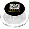 Drummer Gift Drumming Gifts & Drum Set S Divertente Drumming Art per uomo e donna Drumline Drum Set batterista PopSockets PopGrip per MagSafe