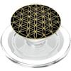 Precious Glory Co Golden Ratio Fiore della Vita Oro Pop Socket PopSockets PopGrip per MagSafe