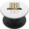 Lustige Gamer Nerd Sprüche Motive GG Easy Funny Gamer - Scritta per 28° compleanno PopSockets PopGrip Adesivo