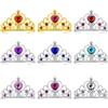 Forreen Princess Tiara Crown, 9 Pezzi Corona Principessa Bambina Scintillante Strass Interessante Tiara Principessa Corona per Bambini Bambine Cosplay Feste di Compleanno
