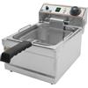 Attrezzature Professionali Friggitrice Elettrica da Banco in Acciaio Inox con Vasca Singola FB6 - Capacità Olio lt 6