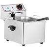 Attrezzature Professionali Friggitrice da Banco FS6 EGO a Vasca Singola - in Acciaio Inox - Capacità Olio Lt 6