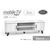 Gicos Porta TV modello Ares 2 Ante e 2 Ripiani cm 120x34x h.40 Rovere Sbiancato