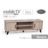 Gicos Porta TV 2 Ante e 2 Vani cm 120x34xh.40 Colore Rovere