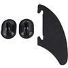 Tbest Tracking Fin, Kayak Skeg Tracking Fin Integral Fin Punti di Montaggio Black Watershed Board Kayak Boats Canoe Accessori