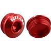 UrbanHui Set di 2 coperture per pedali per bicicletta, in lega di alluminio, M14 x P1, 0, antipolvere, compatibili con la maggior parte dei pedali di diametro 14 mm (5 mm)