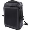 Elchuiaby Elegante zaino di ricarica solare da 30 W, spazioso zaino leggero da 35 litri, materiale Oxford impermeabile per escursioni, campeggio e viaggi