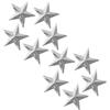 POPETPOP 10 Pezzi Pedane Antiscivolo per Snowboard in Metallo Borchie a Piramide, Triangolo e Stella, Facile Installazione per Sport Invernali Sci Uomo Donna
