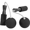 Baoblaze Corda per Saltare con Pesi Allenamento Fitness Rotazione Acciaio Pvc Struttura Stabile Manici Rivestiti Schiuma Morbida Adatta per Cardio Esercizi Interni, Nero Classico