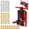 Waufoae Tagliatubi idraulico per bicicletta, cacciavite ad ago e 20 pezzi per installare Olive Banjo, strumento per tubo idraulico per mountain bike, bici da strada Bh59 Bh90 (rosso)