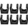 Cryofu Set di 6 stecche da biliardo in plastica con supporto singolo e mini morsetto per da biliardo