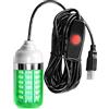 Générique Luci Notturne Per La Pesca | Con Cavo Lampada Alimentata Da USB | Lampada Da Pesca LED Sommergibile Subacquea - Per Uso Esterno Barca Mare Ghiaccio Lago Mare Kayak Crappie Trota Creve