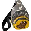 Genérico Borsa per bambini: borsa a tracolla con dinosauro, mini borsa a spalla, carina borsa per bambini piccoli, borse divertenti per ragazzi e ragazze per viaggi scolastici, uscite, parchi