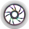 Msioytog Cerchi in lega alluminio alti 100 mm Pneumatici in PU con guida per ruote da skateboard antibloccaggio per scooter