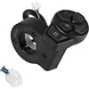 RichVibe Interruttore luce e allarme per Ninebot per Max G3 F3 per scooter elettrici ZT3, pulsante in plastica metallo per combo, facile da installare, accessorio nero