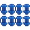 Angoily 8 Pezzi Cappucci in Plastica Resistenti per Palo Trampolino, Accessori Pratici per Collegamento e Fissaggio Rete, Copertura Blu per Trampolino Professionale