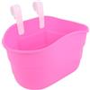 HORIALENCE Cestino Plastica per Bicicletta e Monopattino Bambini Rosa