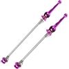 GBYUHAIJUN Sgancio Rapido Bici,Sgancio Rapido Per Bicicletta 1 coppia Mountain Road Bike Bicycle Leggero Leggero Rilevazione rapida Front Skywer Assi di Titanio Assale Assale Ruota Hub Fix Lever(Purple)