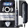 Oral-B iO 9 Spazzolino Elettrico Ricaricabile, con 1 Testina di Ricambio, Nero - 1 Testina di Ricambio per Spazzolino Elettrico, Custodia da Viaggio, Astuccio Magnetico, Pulizia Denti Efficace