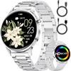 SUNKTA Orologio intelligente da donna 7,9 mm ultra sottile 1,32" AMOLED chiamate Bluetooth elegante Smartwatch per Android iOS,frequenza cardiaca,monitoraggio del sonno,contapassi, calorie,Argento