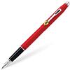 Cross Ferrari Classic Century - Penna stilografica con spessore medio, colore: rosso opaco e cromato