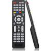 Amiroko Telecomando universale per TV con pulsante di retroilluminazione, compatibile con Smart TV Samsung, LG, Vizio, Philips, Hitachi, Sanyo, RCA, JVC, TCL, Hisense, Seiki, Insignia, Magnavox, Panasonic e