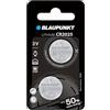 BLAUPUNKT CR2025 Batterie al Litio a Bottone, Confezione da 2, per l'Orologio da Polso, la Chiave della Porta del Garage o la Chiave Wireless, CR2025BL/2BP