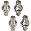 Futheda 4PCS BNC Female to BNC Female Barrel Connector 75 Ohm Bulkhead Adapter Compatible with Antennas Coaxial Extension Cable CCTV Camera Surveillance System Video DVR Recorder SDI Device WiFi Radio