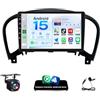 JAWSEU Android 15 4GB+64GB Autoradio per Nissan Juke J15 2010-2019/YF15 Infiniti ESQ 2011-2017 9 Pollici Schermo Tattile Supporto Wireless Carplay Android Auto GPS WiFi 5G Bluetooth 5.0 HiFi FM